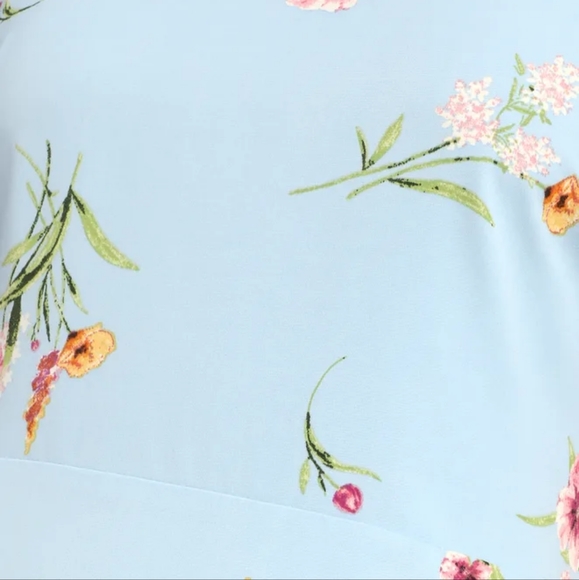 NWT Lulu's Blooming Vision Light Blue Floral Print Maxi Dress - Picture 3 of 11